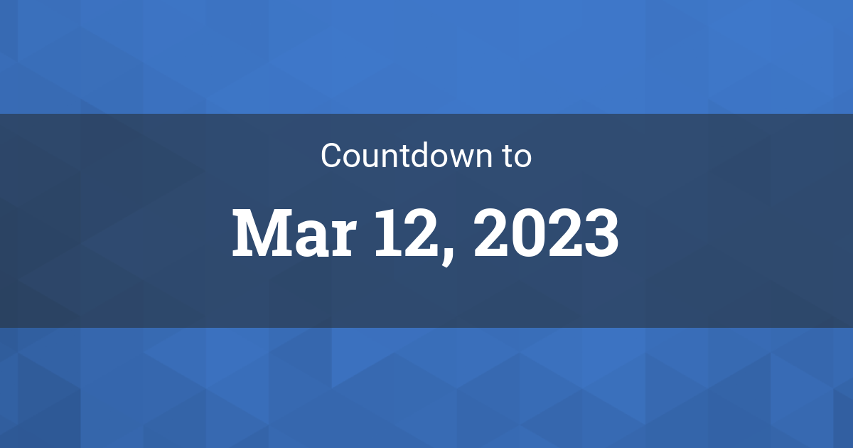 Countdown to Mar 12, 2023 in Roanoke Rapids